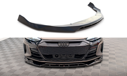 Maxton Front Ansatz V.2 für Audi e-Tron GT / RS GT Mk1 schwarz Hochglanz