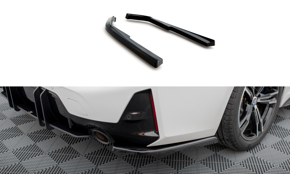 Maxton Heck Ansatz Flaps Diffusor für BMW M-Paket G20 / G21 Facelift schwarz Hochglanz