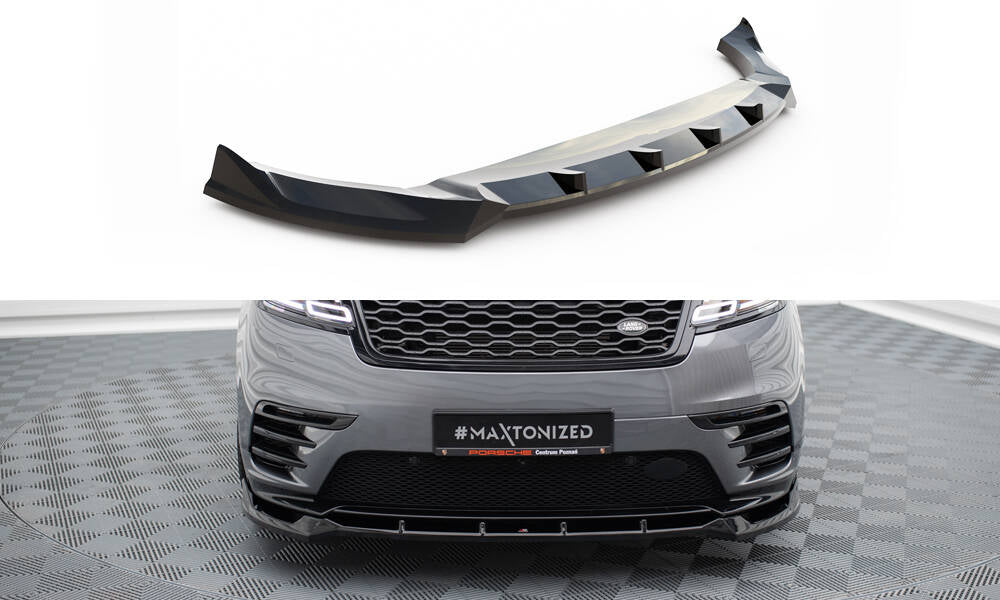 Maxton Front Ansatz für Land Rover Range Rover Velar R-Dynamic Mk1 schwarz Hochglanz