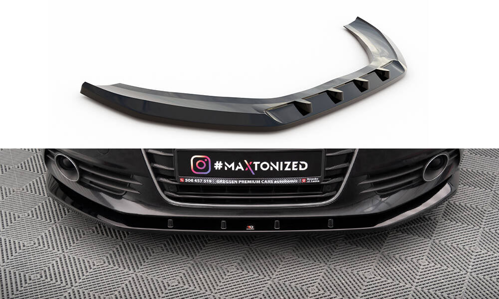 Maxton Front Ansatz V.3 für Audi A6 C7 schwarz Hochglanz