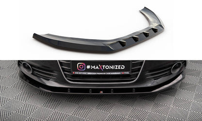 Maxton Front Ansatz V.3 für Audi A6 C7 schwarz Hochglanz