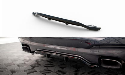 Maxton Mittlerer Diffusor Heck Ansatz DTM Look für BMW X3 M40i / M40d G01 schwarz Hochglanz
