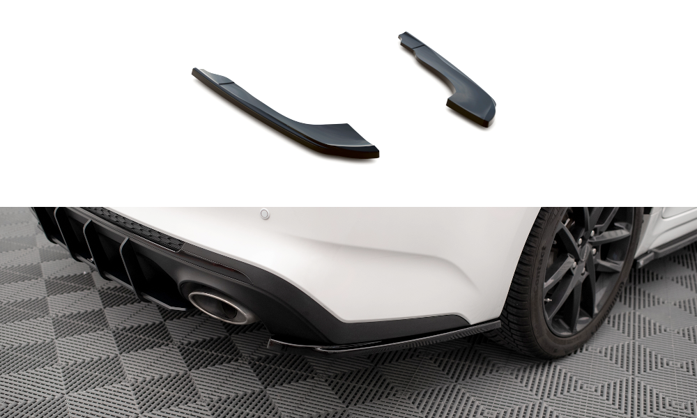 Maxton Heck Ansatz Flaps Diffusor V.2 für Kia Optima Mk4 Facelift schwarz Hochglanz