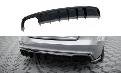 Maxton Diffusor Heck Ansatz für Audi A5 S-Line Coupe / Sportback 8T Facelift (Einseitige Doppelauspuffversion)