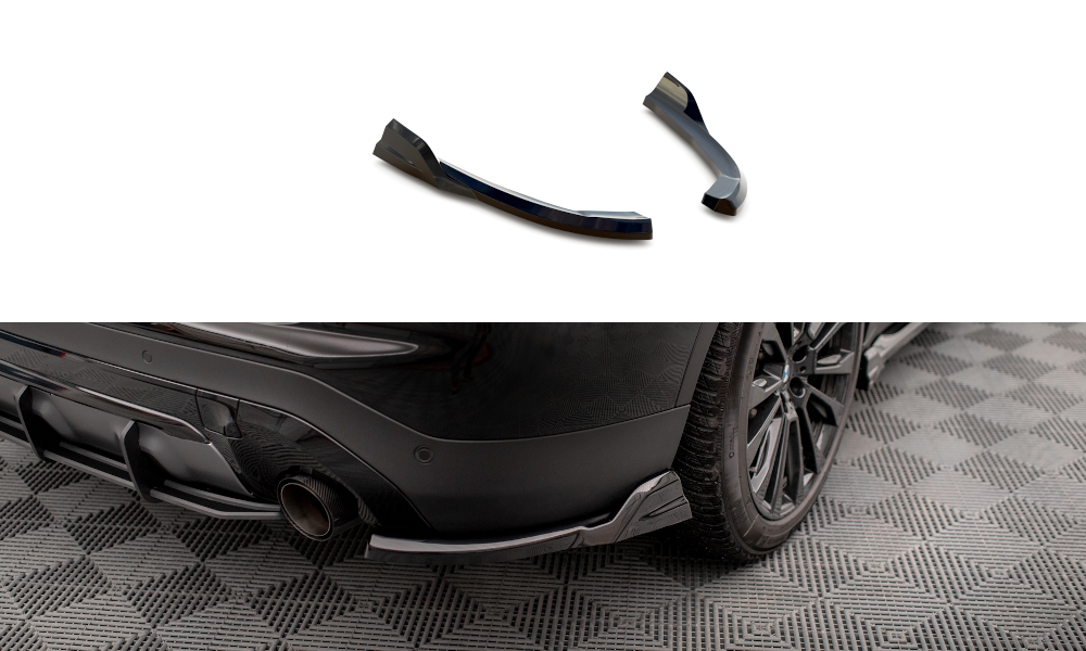 Maxton Heck Ansatz Flaps Diffusor für BMW X3 G01 schwarz Hochglanz