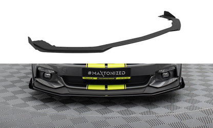 Maxton Street Pro Front Ansatz für +Flaps für + Flaps Ford Mustang GT Mk6  schwarz Hochglanz