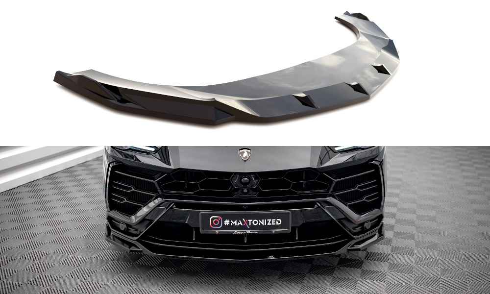 Maxton Front Ansatz V.3 für Lamborghini Urus Mk1 schwarz Hochglanz