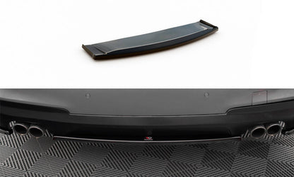 Maxton Mittlerer Diffusor Heck Ansatz für BMW 5er GT M-Paket F07 schwarz Hochglanz