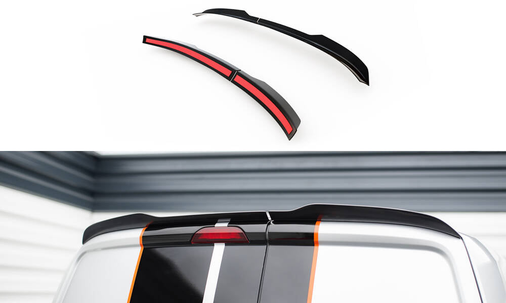 Maxton Spoiler CAP für Ford Transit Courier Mk1 schwarz Hochglanz