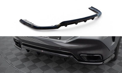 Maxton Mittlerer Diffusor Heck Ansatz DTM Look für V.1 BMW X6 M-Paket G06 Facelift schwarz Hochglanz