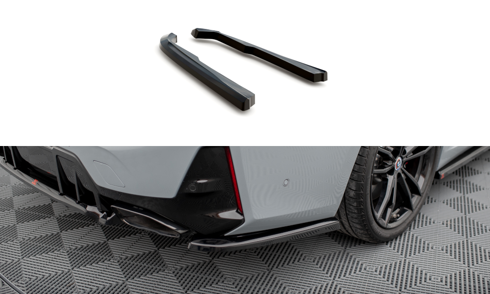 Maxton Heck Ansatz Flaps Diffusor für BMW M340i G20 / G21 Facelift schwarz Hochglanz