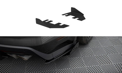 Maxton Hintere Seiten Flaps für Ford Mustang GT Mk6  schwarz Hochglanz