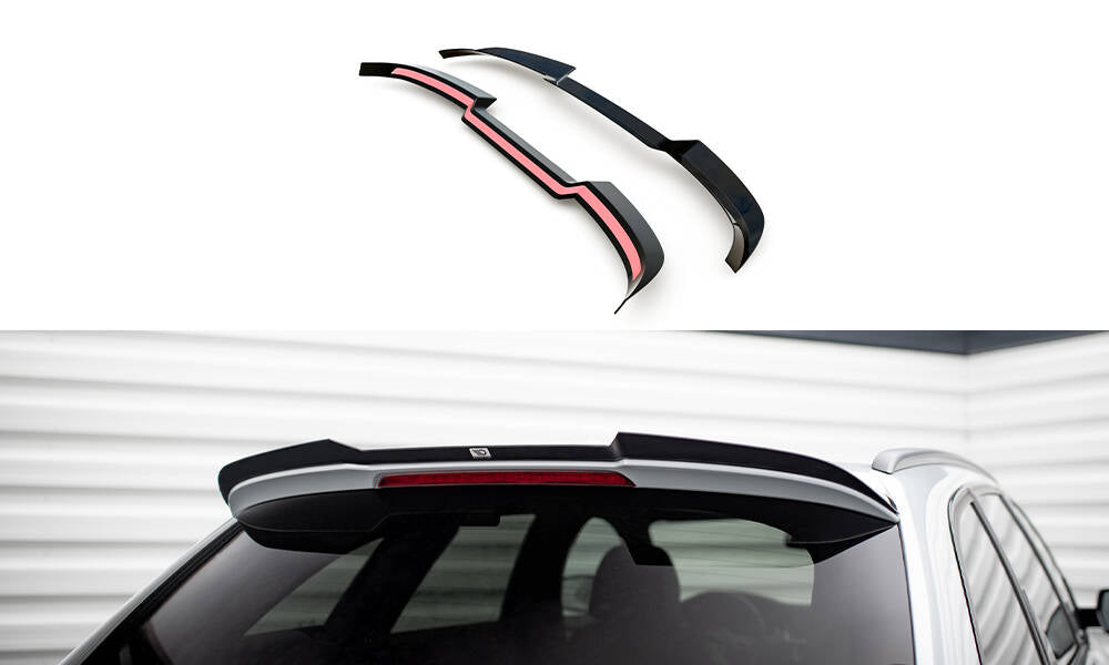 Maxton Spoiler CAP für Audi A4 Competition Avant B8 Facelift schwarz Hochglanz