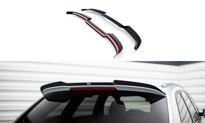 Maxton Spoiler CAP für Audi A4 Competition Avant B8 Facelift schwarz Hochglanz
