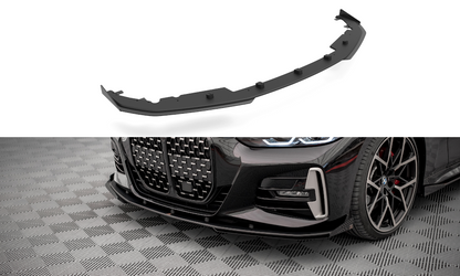 Maxton Street Pro Front Ansatz für +Flaps für BMW 4er M-Paket G22 schwarz Hochglanz