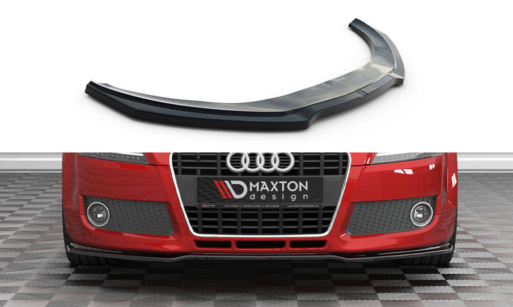 Maxton Front Ansatz V.2 für Audi TT 8J schwarz Hochglanz