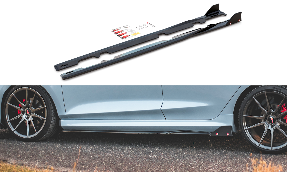 Maxton Seitenschweller Ansatz für V.2 für + Flaps Ford Fiesta ST / ST-Line
