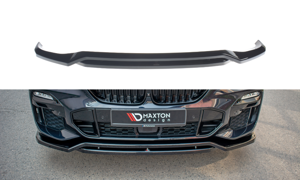 Maxton Front Ansatz für BMW X5 G05 M Paket schwarz Hochglanz