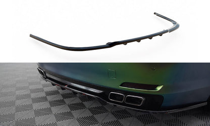 Maxton Mittlerer Diffusor Heck Ansatz DTM Look für BMW 7 F01 schwarz Hochglanz