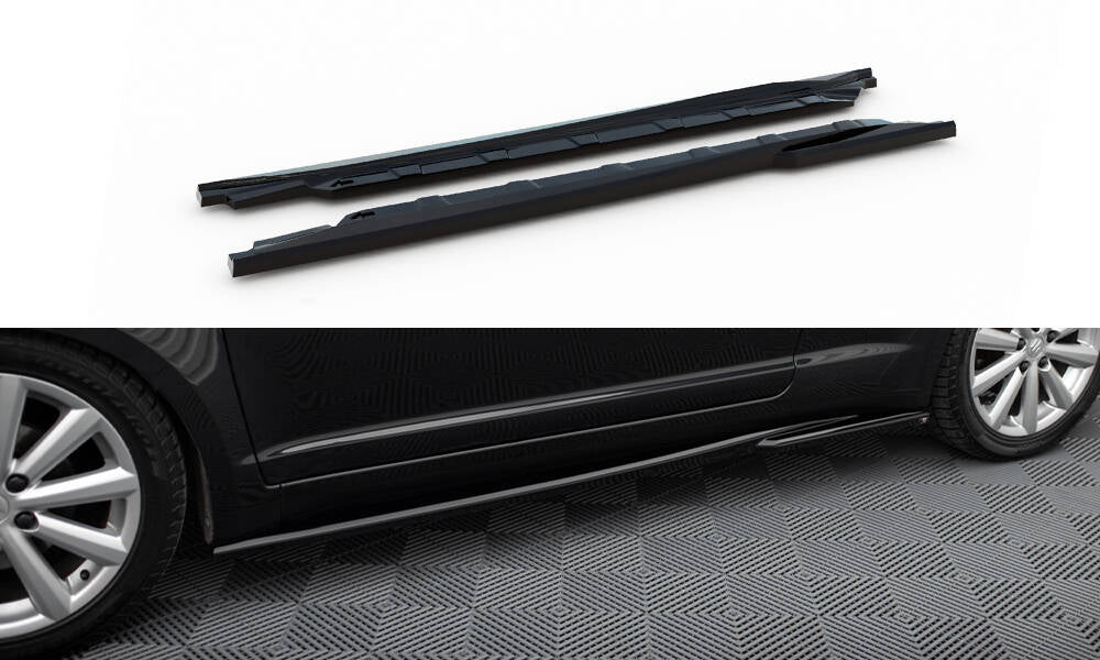 Maxton Seitenschweller Ansatz für Suzuki Swift Sport Mk4 schwarz Hochglanz