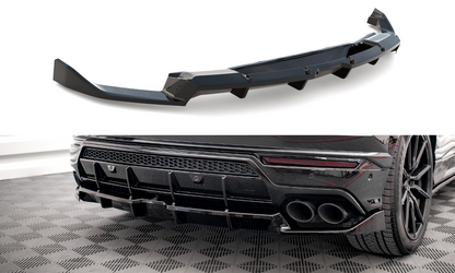 Maxton Mittlerer Diffusor Heck Ansatz DTM Look für Lamborghini Urus Mk1 schwarz Hochglanz