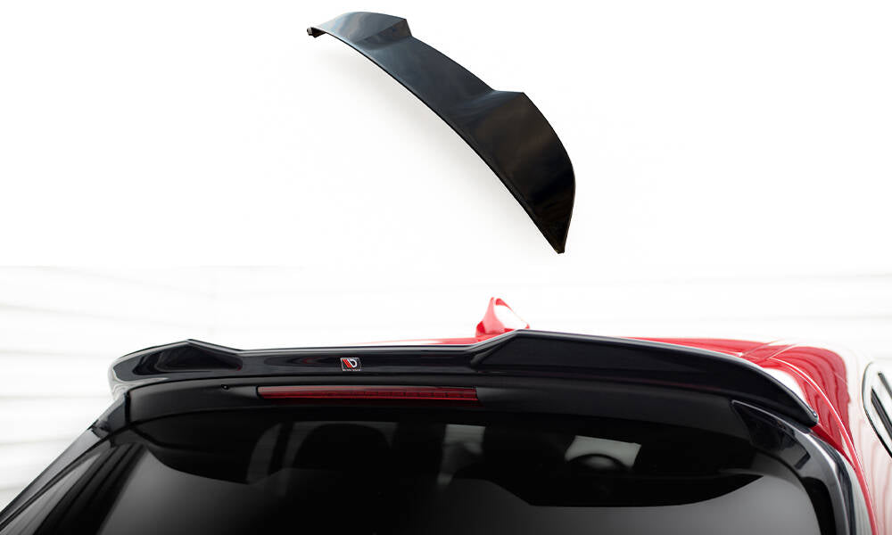 Maxton Höher Spoiler CAP für 3D Alfa Romeo Tonale Mk1 schwarz Hochglanz