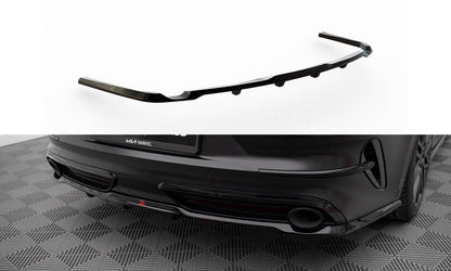Maxton Mittlerer Diffusor Heck Ansatz DTM Look für Kia Proceed GT Mk1 Facelift schwarz Hochglanz