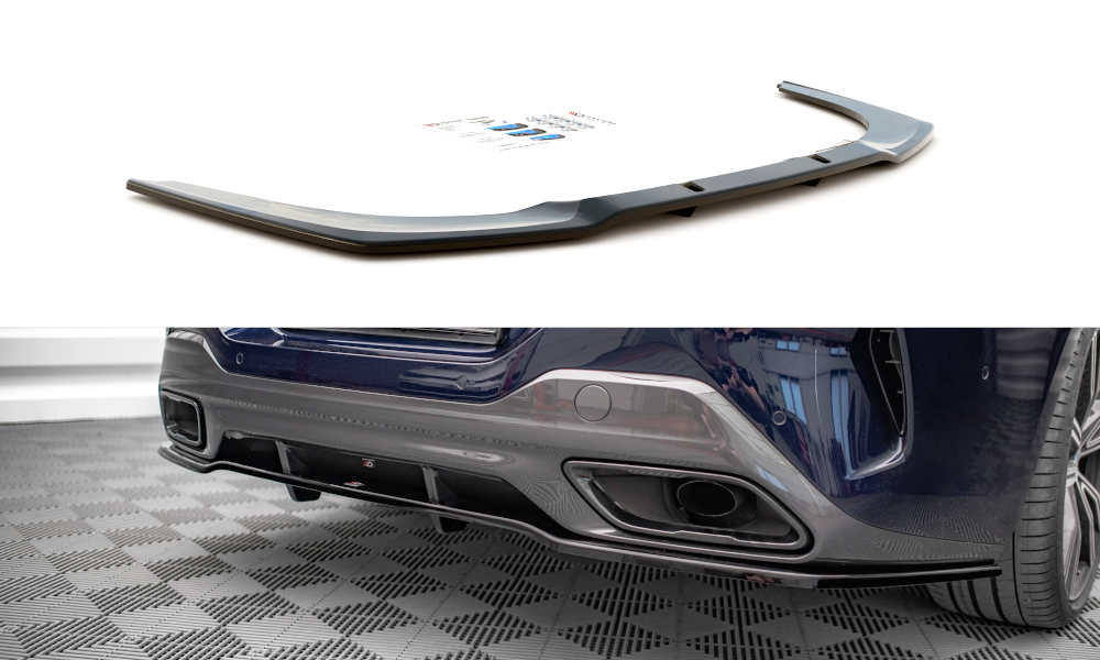 Maxton Mittlerer Diffusor Heck Ansatz DTM Look für BMW 8 Gran Coupe M-Paket G16 schwarz Hochglanz