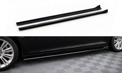 Maxton Seitenschweller Ansatz für Chrysler 300 Mk2 schwarz Hochglanz