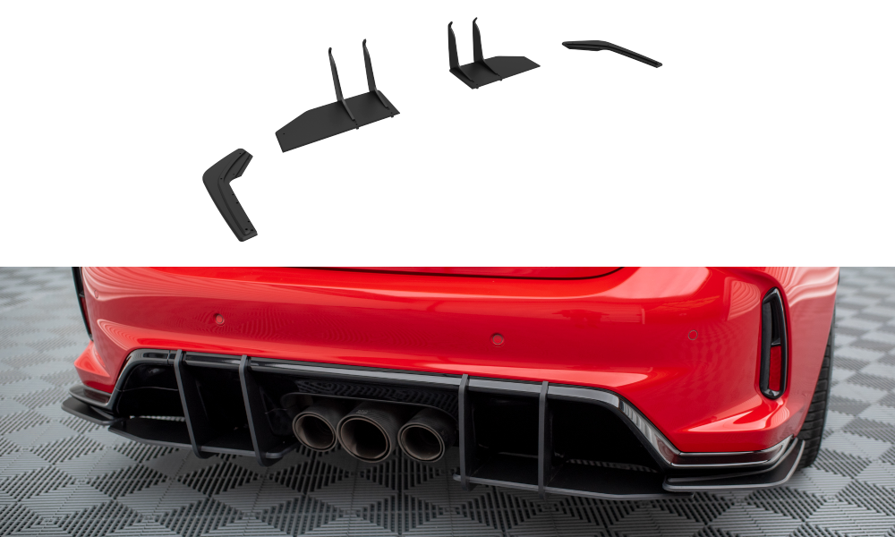 Maxton Street Pro Heck Ansatz Flaps Diffusor für Honda Civic Type-R Mk 11
