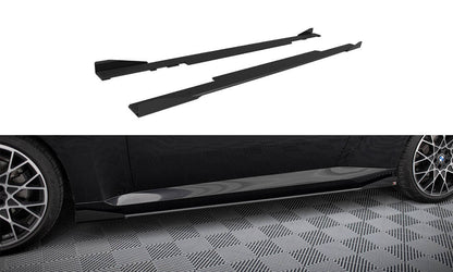 Maxton Street Pro Seitenschweller Ansatz für + Flaps BMW 2 Coupe G42 schwarz Hochglanz