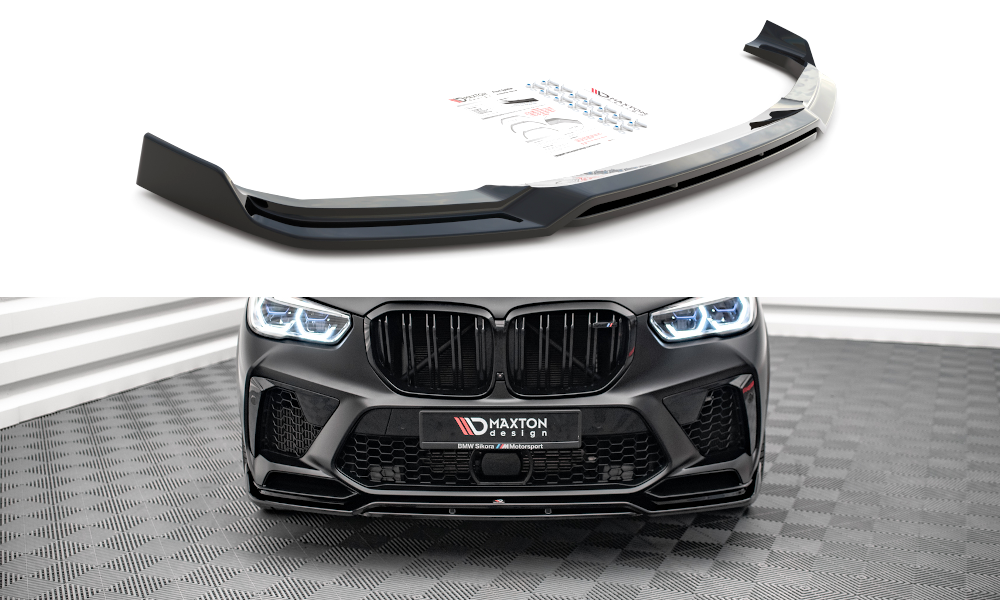 Maxton Front Ansatz V.3 für BMW  X5M F95 schwarz Hochglanz
