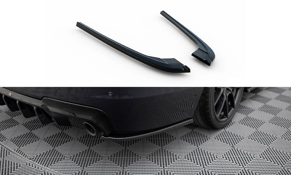 Maxton Heck Ansatz Flaps Diffusor V.3 für BMW 5er M-Paket F10 schwarz Hochglanz