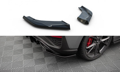 Maxton Heck Ansatz Flaps Diffusor V.5 für Hyundai I30 N Hatchback Mk3 Facelift schwarz Hochglanz