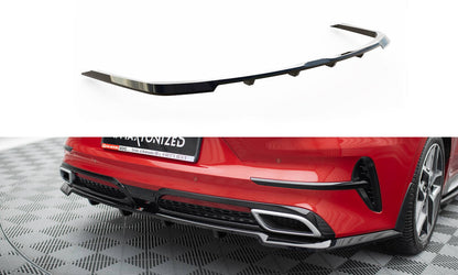 Maxton Mittlerer Diffusor Heck Ansatz DTM Look für Kia ProCeed GT-Line Mk1  schwarz Hochglanz