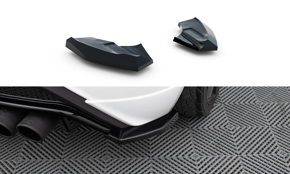 Maxton Heck Ansatz Flaps Diffusor V.3 für Ford Fiesta ST Mk7 Facelift schwarz Hochglanz
