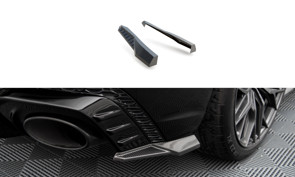 Maxton Carbon Fiber Heck Ansatz Flaps Diffusor für Audi RSQ8 Mk1