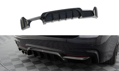 Maxton Diffusor Heck Ansatz für BMW 4er Coupe / Gran Coupe / Cabrio M-Paket F32 / F36 / F33 (Version mit einseitigem Auspuff)