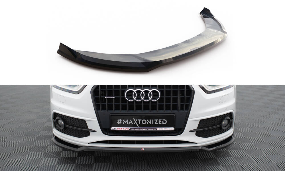 Maxton Front Ansatz V.2 für Audi Q3 S-line 8U schwarz Hochglanz
