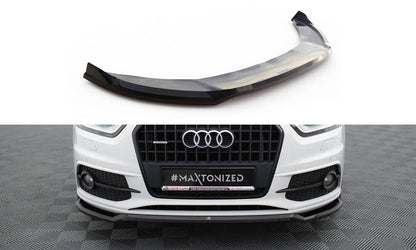 Maxton Front Ansatz V.2 für Audi Q3 S-line 8U schwarz Hochglanz