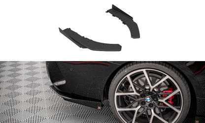 Maxton Street Pro Heck Ansatz Flaps Diffusor +Flaps für BMW 4er M-Paket G22 schwarz Hochglanz