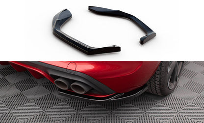 Maxton Heck Ansatz Flaps Diffusor V.1 für Cupra Leon Hatchback Mk1 schwarz Hochglanz