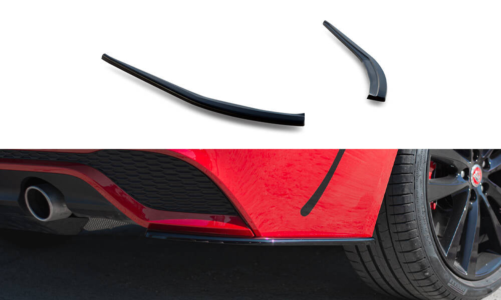 Maxton Heck Ansatz Flaps Diffusor für Jaguar XE R-Dynamic X760 Facelift schwarz Hochglanz