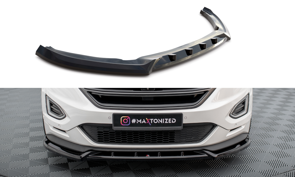 Maxton Front Ansatz für Ford Edge Sport Mk2 schwarz Hochglanz