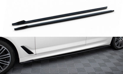 Maxton Seitenschweller Ansatz für V.2 für BMW 5er M-Paket G30 / G31 schwarz Hochglanz