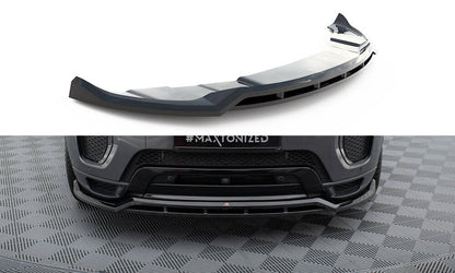 Maxton Front Ansatz für Land Rover Range Rover Evoque HSE Dynamic Mk1 Facelift schwarz Hochglanz