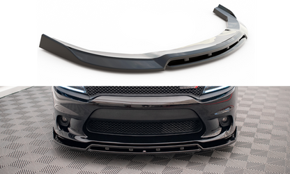 Maxton Front Ansatz V.1 für Dodge Charger SRT Mk7 Facelift schwarz Hochglanz