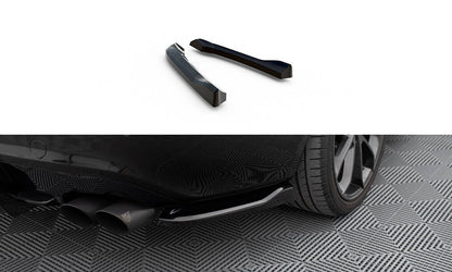 Maxton Heck Ansatz Flaps Diffusor V.1 für Audi S5 / A5 S-Line Coupe / Cabriolet 8T schwarz Hochglanz
