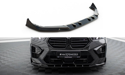 Maxton Front Ansatz V.2 für BMW X5 M F95 Facelift schwarz Hochglanz