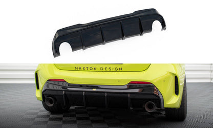 Maxton Diffusor Heck Ansatz V.3 für BMW 1er F40 M-Paket/ M135i (Einzelauspuff-Version)